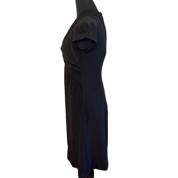 Banana Republic Black Silk Dress. Size 6 - Picture 4 of 7